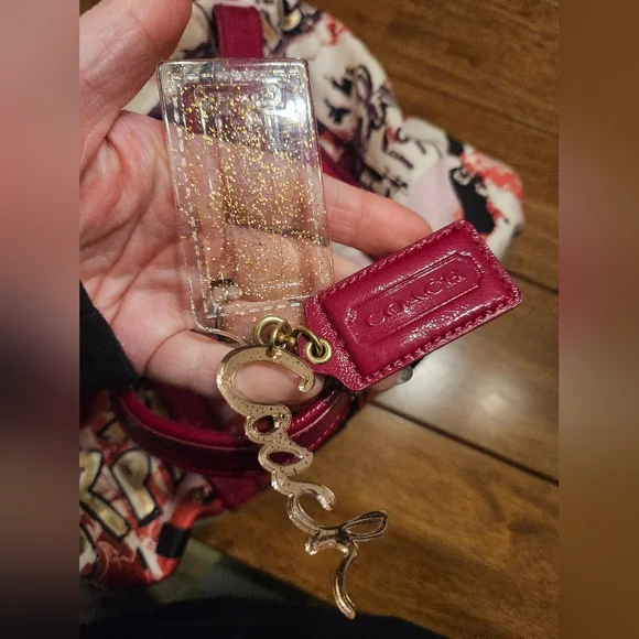 Coach Artistic Red and Pink Tote Bag - Picture 3 of 6